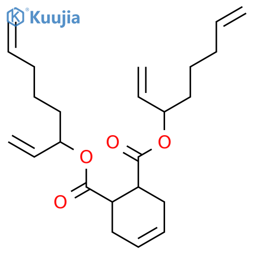 4-Cyclohexene-1,2-dicarboxylic acid, bis(1-ethenyl-5-hexenyl) ester structure