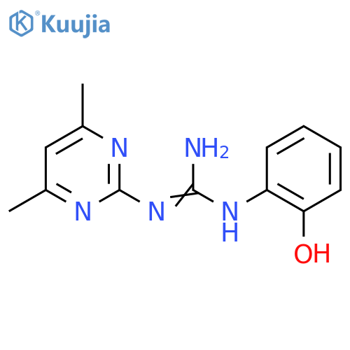 N-(4,6-Dimethylpyrimidin-2-yl)-N'-(2-hydroxyphenyl)guanidine structure
