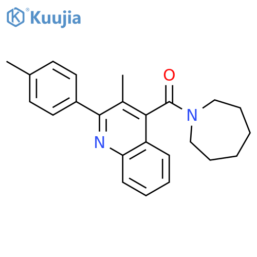 4-(1-azepanylcarbonyl)-3-methyl-2-(4-methylphenyl)quinoline structure
