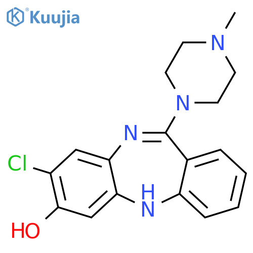 8-Chloro-11-(4-methyl-1-piperazinyl)-5H-dibenzob,e1,4diazepin-7-ol structure