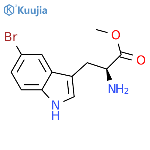 methyl 2-amino-3-(5-bromo-1H-indol-3-yl)propanoate structure