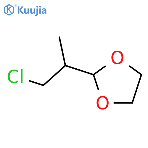 2-(1-Chloropropan-2-yl)-1,3-dioxolane structure
