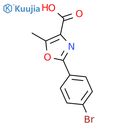 4-Oxazolecarboxylic acid, 2-(4-bromophenyl)-5-methyl- structure