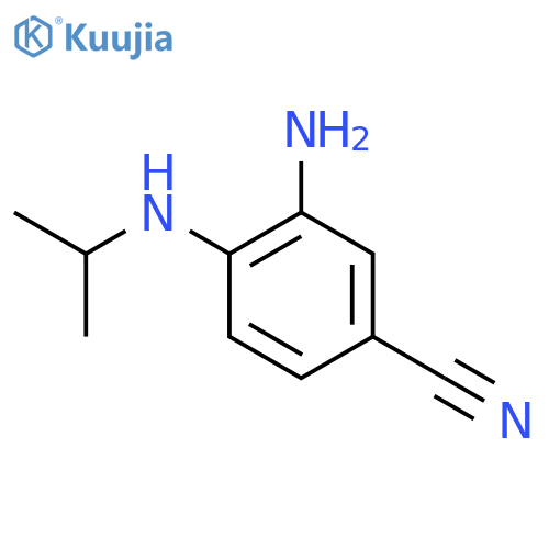 3-Amino-4-(isopropylamino)benzonitrile structure