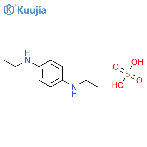 1,4-Benzenediamine, N,N'-diethyl-, sulfate structure