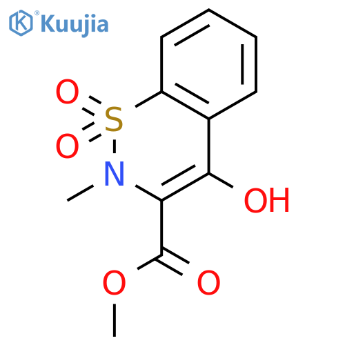 Methyl 4-hydroxy-2-methyl-2H-1,2-benzothiazine-3-carboxylate 1,1-dioxide structure
