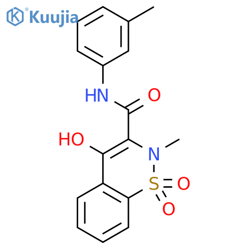 4-hydroxy-2-methyl-n-(3-methylphenyl)-2h-1,2-benzothiazine-3-carb Oxamide 1,1-dioxide structure