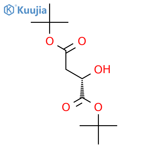 Butanedioic acid, hydroxy-, bis(1,1-dimethylethyl) ester, (2S)- structure