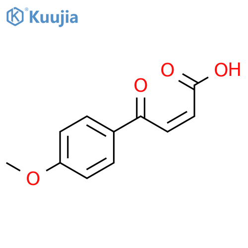 2-Butenoic acid, 4-(4-methoxyphenyl)-4-oxo-, (2Z)- structure