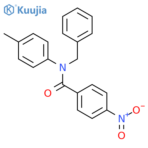 N-BENZYL-N-(4-METHYLPHENYL)-4-NITROBENZAMIDE structure