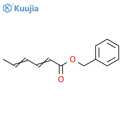 2,4-Hexadienoic acid, phenylmethyl ester structure