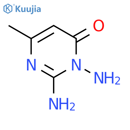 2,3-diamino-6-methylpyrimidin-4(3H)-one structure