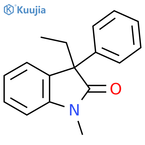 3-Ethyl-1-methyl-3-phenylindolin-2-one structure