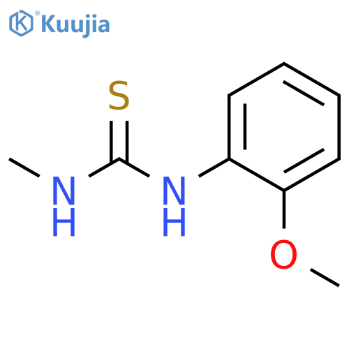 Thiourea, N-(2-methoxyphenyl)-N'-methyl- structure
