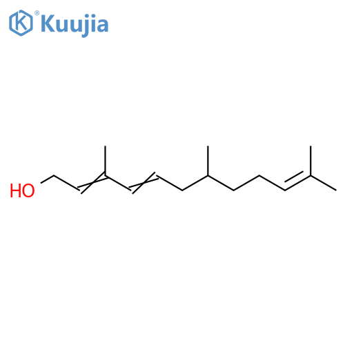 2,4,10-Dodecatrien-1-ol, 3,7,11-trimethyl- structure