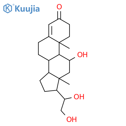 Pregn-4-en-3-one,11,20,21-trihydroxy-, (11b)- structure