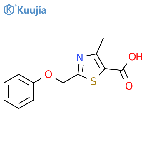 4-METHYL-2-(PHENOXYMETHYL)-1,3-THIAZOLE-5-CARBOXYLIC ACID structure