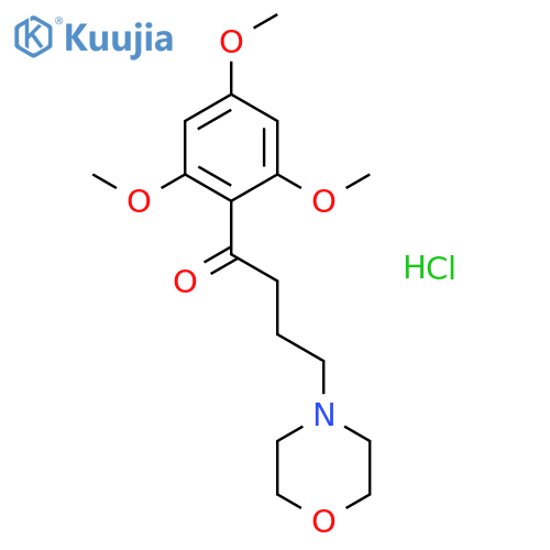 4-(morpholin-4-yl)-1-(2,4,6-trimethoxyphenyl)butan-1-one hydrochloride (1:1) structure