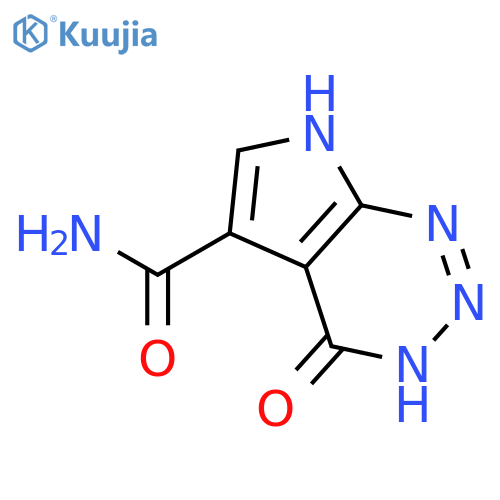 4,7-dihydro-4-oxo-3H-Pyrrolo[2,3-d]-1,2,3-triazine-5-carboxamide structure