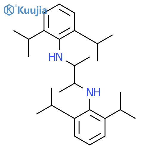 N~2~,N~3~-Bis[2,6-di(propan-2-yl)phenyl]butane-2,3-diamine structure