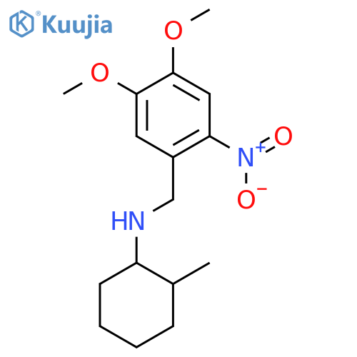 (4,5-dimethoxy-2-nitrobenzyl)(2-methylcyclohexyl)amine structure