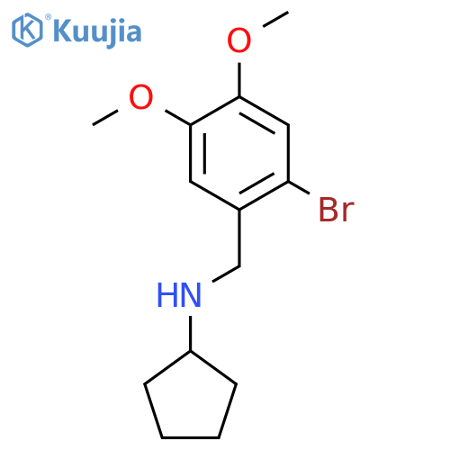 N-(2-bromo-4,5-dimethoxybenzyl)-N-cyclopentylamine structure