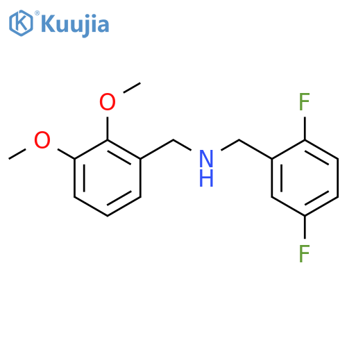 (2,5-difluorobenzyl)(2,3-dimethoxybenzyl)amine structure