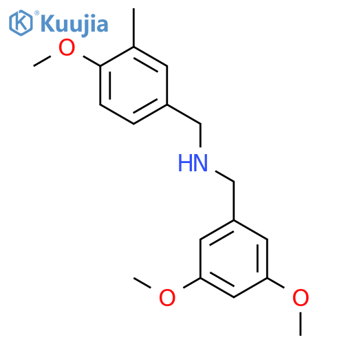 (3,5-dimethoxybenzyl)(4-methoxy-3-methylbenzyl)amine structure