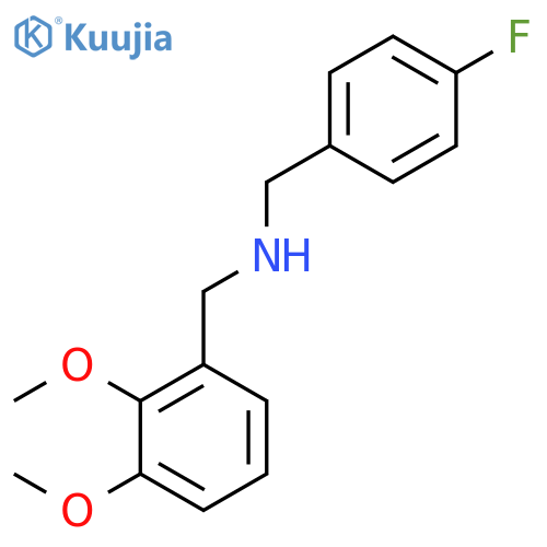 1-(2,3-Dimethoxyphenyl)-N-(4-fluorobenzyl)methanamine structure