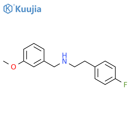 2-(4-Fluorophenyl)-N-(3-methoxybenzyl)ethanamine structure