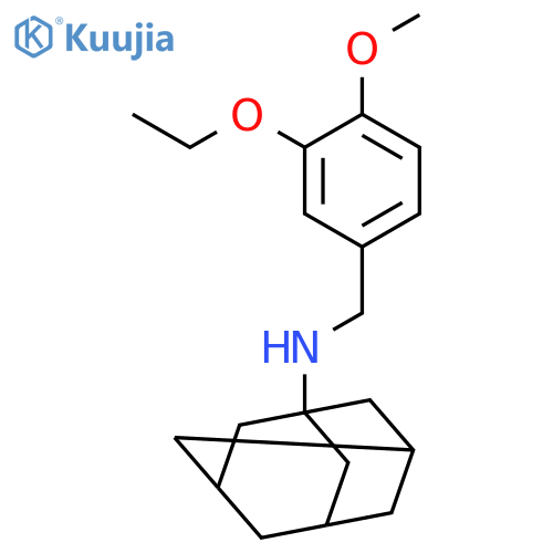 Adamantan-1-yl-(3-ethoxy-4-methoxy-benzyl)-amine structure