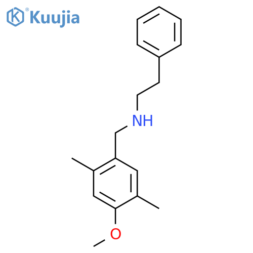 (4-Methoxy-2,5-dimethylbenzyl)(2-phenylethyl)amine structure