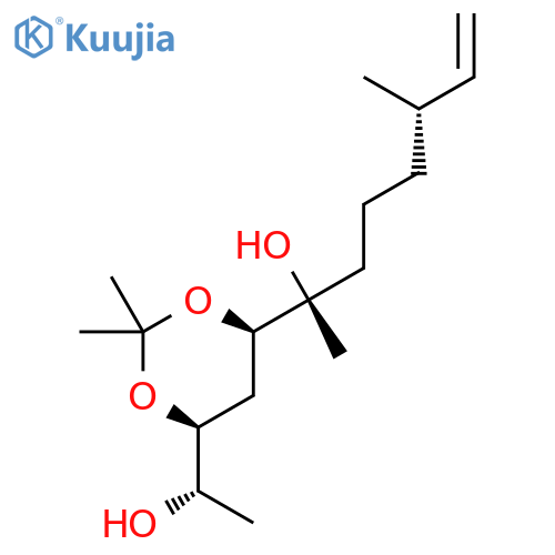 (2R,6S)-2-((4R,6S)-6-((S)-1-hydroxyethyl)-2,2-dimethyl-1,3-dioxan-4-yl)-6-methyloct-7-en-2-ol structure
