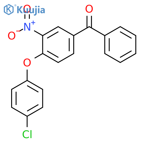 [4-(4-Chloro-phenoxy)-3-nitro-phenyl]-phenyl-methanone structure