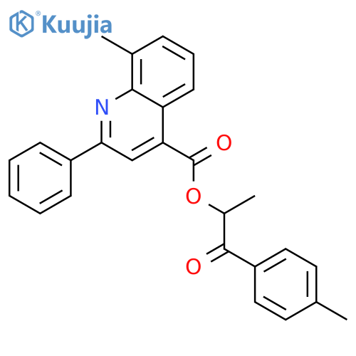 1 - METHYL - 2 - (4 - METHYLPHENYL) -2 - ETHOXY -8-- METHYL - 2 - PHENYL --4-- QUINOLINE CARBOXYLIC ACID structure