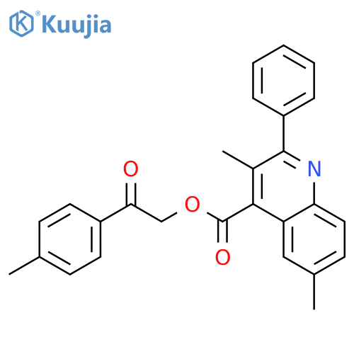 2 - (4 - METHYL-PHENYL) -2 - ETHOXY -3,6 - DIMETHYL - 2 - PHENYL --4-- QUINOLINE CARBOXYLIC ACID structure
