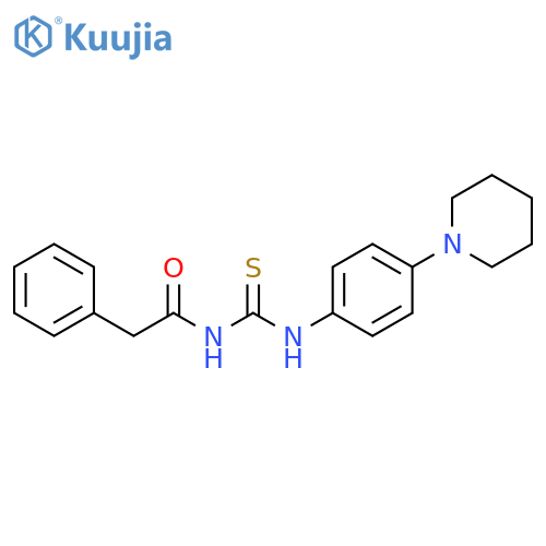1-(2-phenylacetyl)-3-4-(piperidin-1-yl)phenylthiourea structure