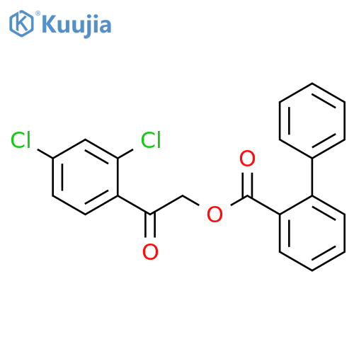 2-(2,4-dichlorophenyl)-2-oxoethyl 1,1'-biphenyl-2-carboxylate structure