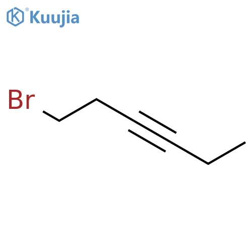 1-bromohex-3-yne structure