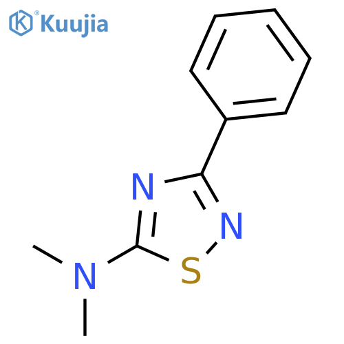1,2,4-Thiadiazol-5-amine, N,N-dimethyl-3-phenyl- structure