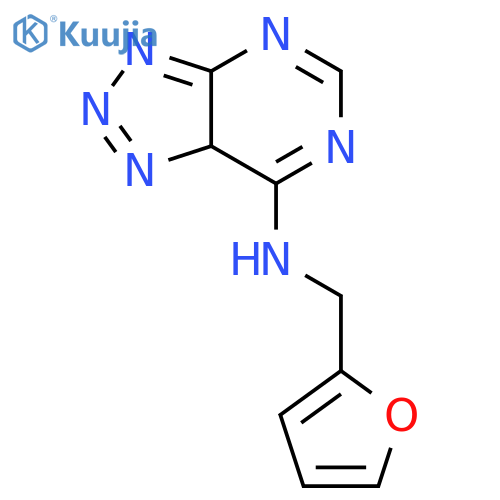 N-(furan-2-ylmethyl)-7aH-[1,2,3]triazolo[4,5-d]pyrimidin-7-amine structure
