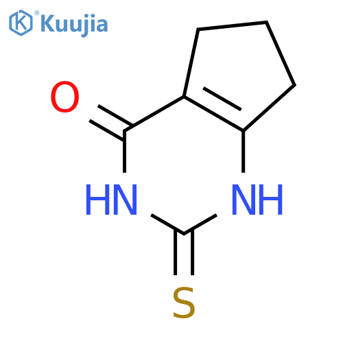 2-sulfanyl-5H,6H,7H-cyclopenta[d]pyrimidin-4-ol structure