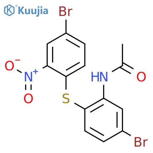 ACETAMIDE, N-[5-BROMO-2-[(4-BROMO-2-NITROPHENYL)THIO]PHENYL]- structure