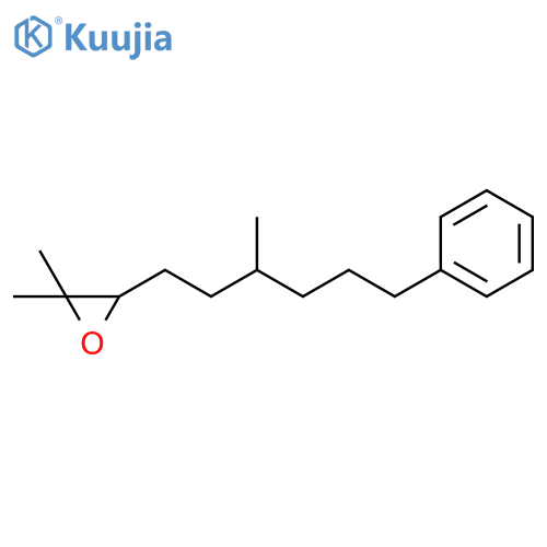 Oxirane, 2,2-dimethyl-3-(3-methyl-6-phenylhexyl)- structure
