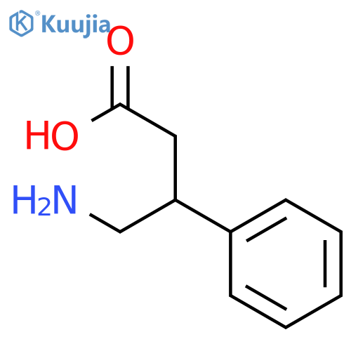 (R)-4-Amino-3-phenylbutanoicacid (enantiomer of deschlorobaclofen) structure