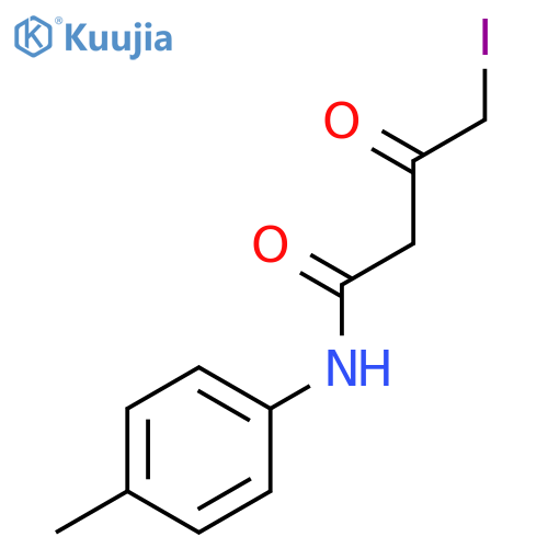 Butanamide, 4-iodo-N-(4-methylphenyl)-3-oxo- structure