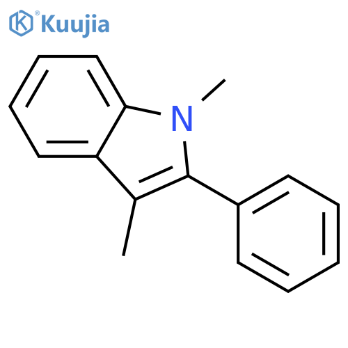 1H-Indole,1,3-dimethyl-2-phenyl- structure