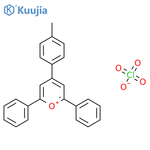 Pyrylium, 4-(4-methylphenyl)-2,6-diphenyl-, perchlorate structure