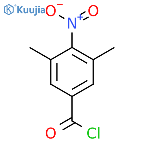 Benzoyl chloride, 3,5-dimethyl-4-nitro- structure