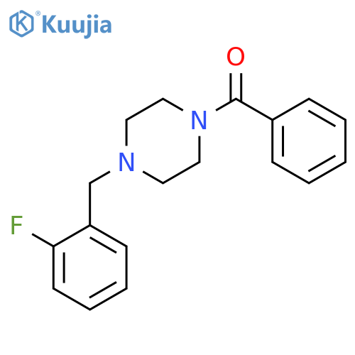 1-benzoyl-4-(2-fluorophenyl)methylpiperazine structure
